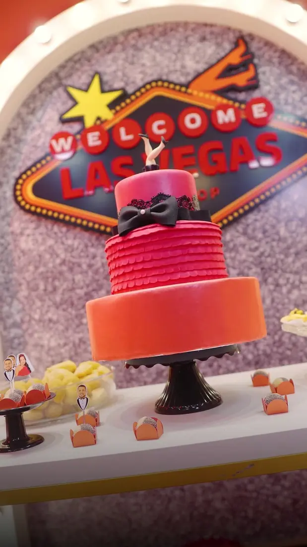 Bolo temático Las Vegas